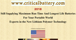 Desktop Screenshot of criticalbattery.com